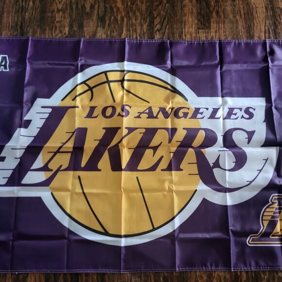 Los Angeles Lakers Flag LA Lakers‎ Banner New 3x5 Feet Kobe Mancave Garage - Picture 3 of 5